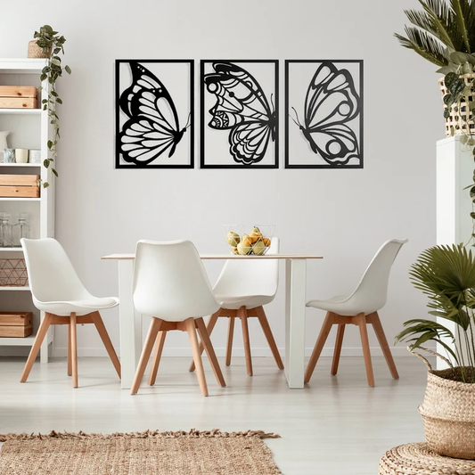 Fluttering Elegance Wood Wall Decor