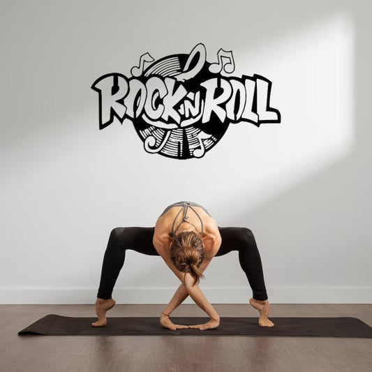 Rhythmic Rebellion Rock ’N Roll Wood Wall Decor