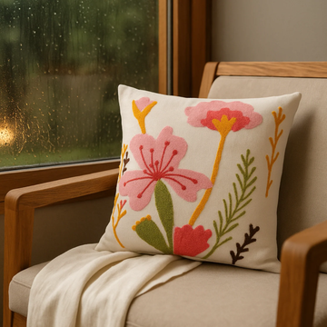 Floral Whispers Cushion Cover