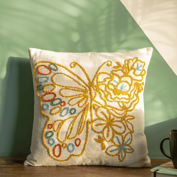 Butterfly Garden Bloom Cushion Cover
