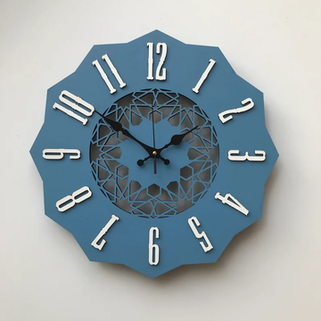 Rustic Geo Wall Clock