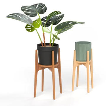 WoodCharm Plant Holder (SET OF 1 )