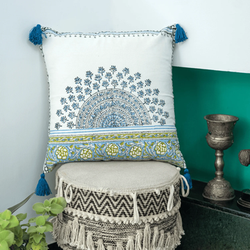 Bloom in Blue Cushion Cover
