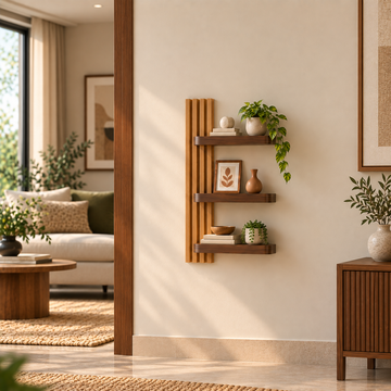 Veya Modern Wooden Wall Shelf