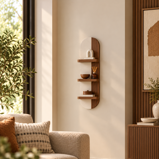 Neya Modern Wooden Display Shelf