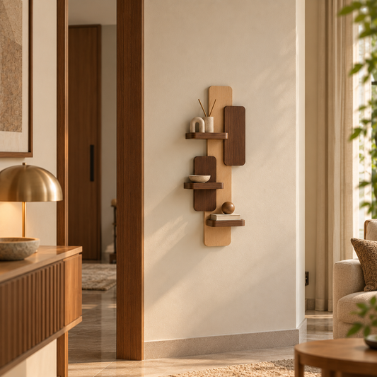 Neya Modern Wooden Display Shelf