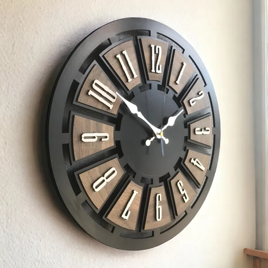 Minimal Oak Wall Clock