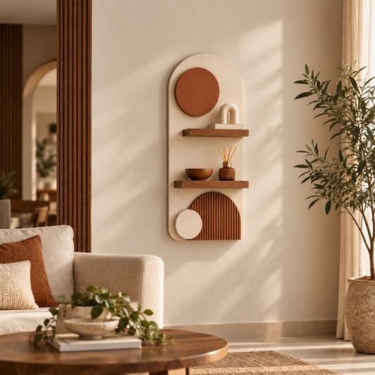 Riva Contemporary Wooden Wall Shelf