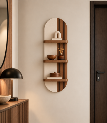 Neya Modern Wooden Display Shelf