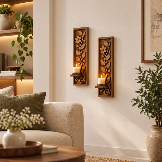 Vanya Leaf Wooden Wall Hanging