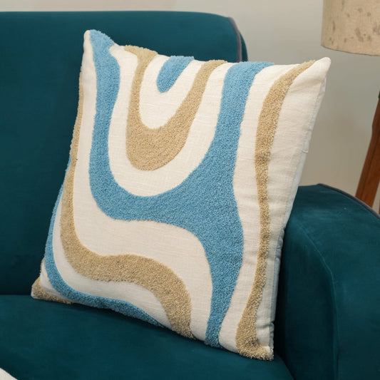 Coastal Flow Ocean Cushion Cover