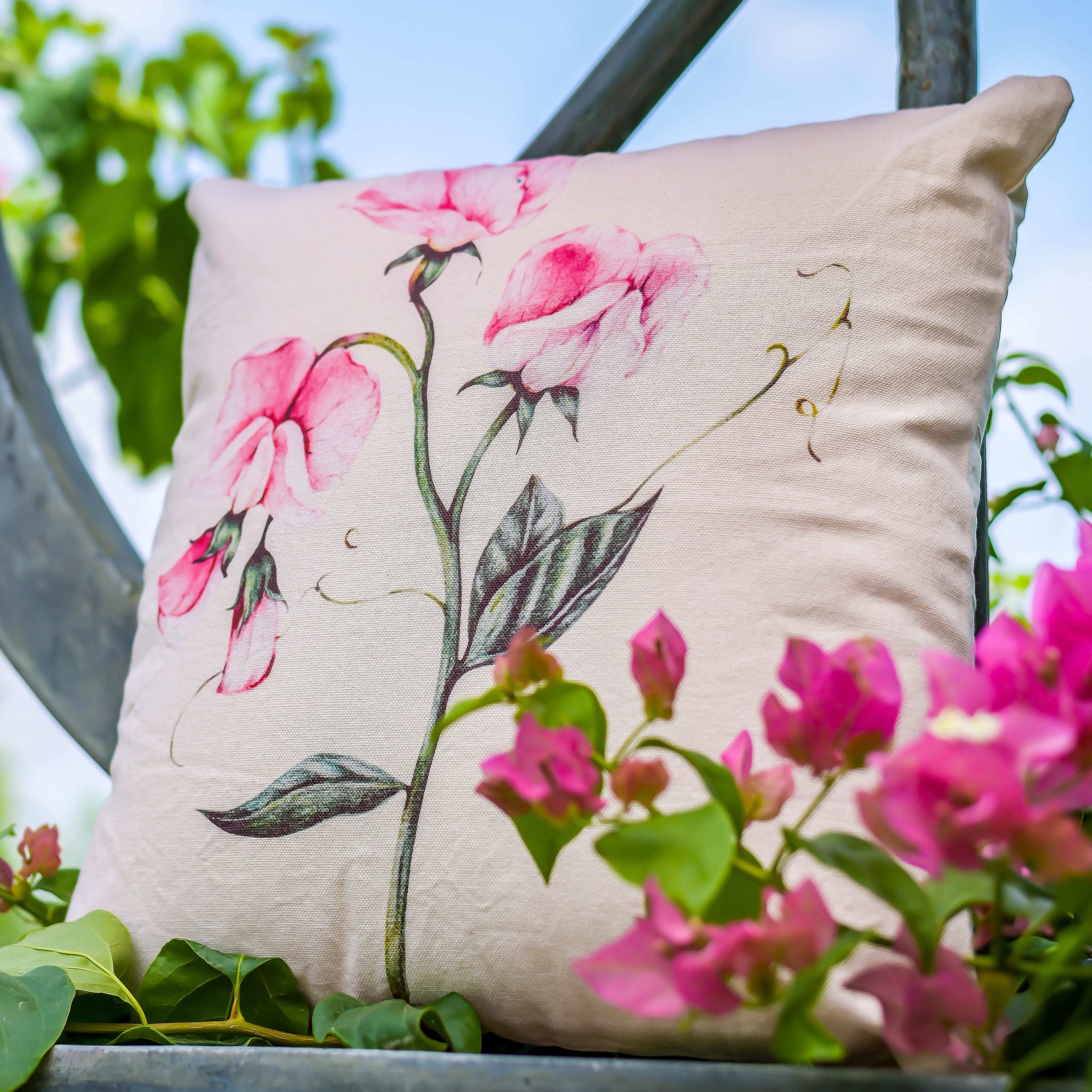 Blush Vine Softscape Cushion Cover