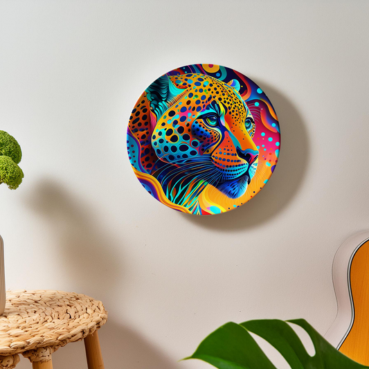 Color Burst Cheetah Plaque Wall Plate