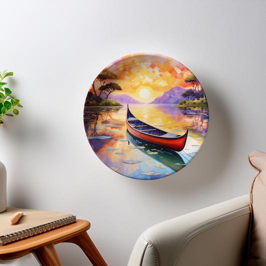 Evening River Glow Wall Plate