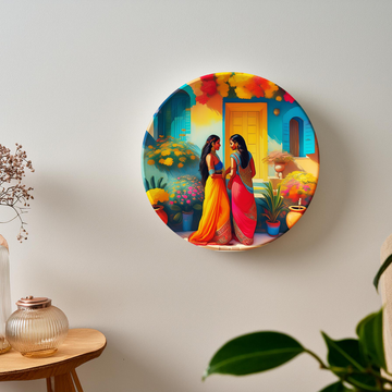 Garden Gossip Wall Plate