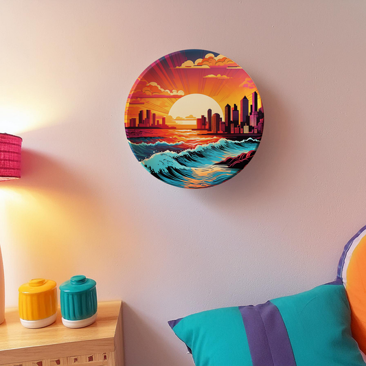 City Lights Sunset Wall Plate