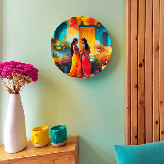 Garden Gossip Wall Plate