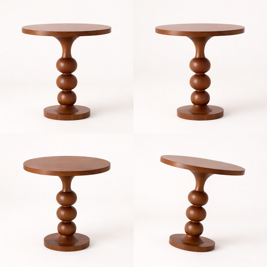Cloud Orb Wood Coffee Table