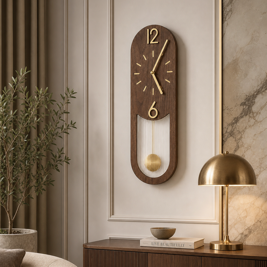 Minimalist Pendulum Wall Clock