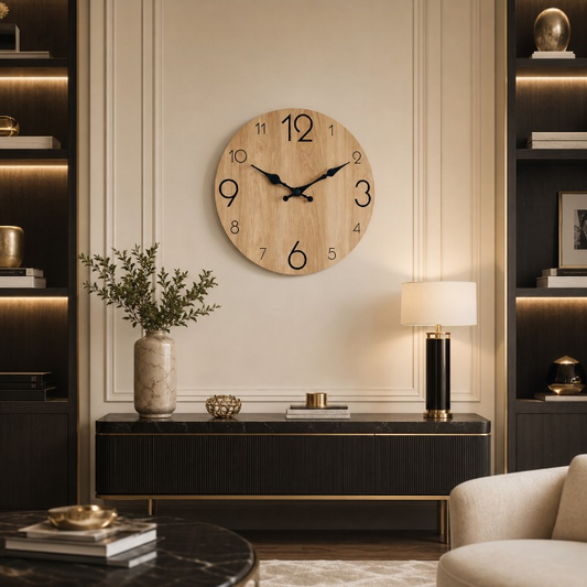 Rustic Geo Wall Clock