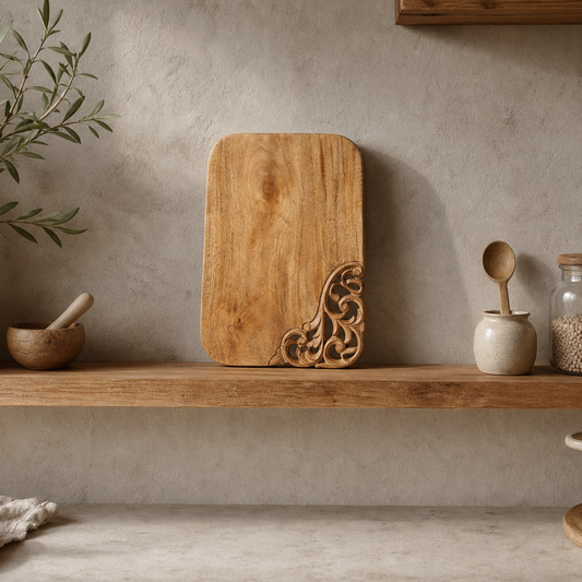 Premium Hand-Carved Wooden Chopping Board