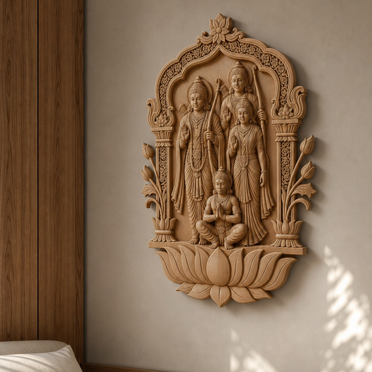 Ram Darbar Wood Wall Decor