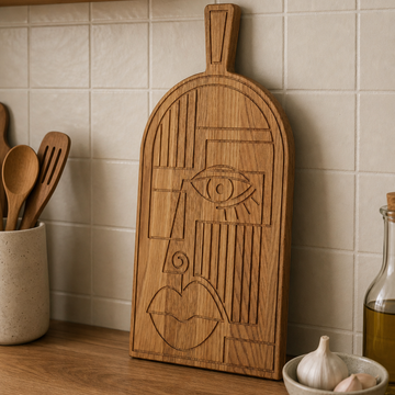 Laser Carved Wooden Chopping Board