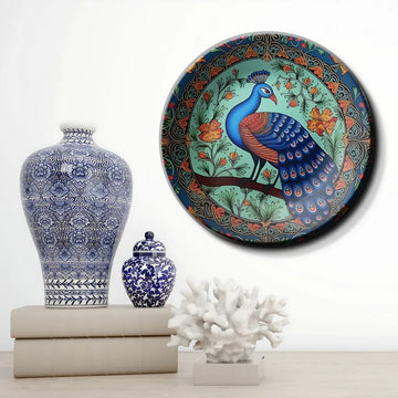 Vastu Peacock Harmony Wall Plate