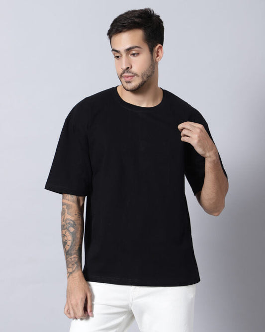 Black Oversize Tshirt For Mens