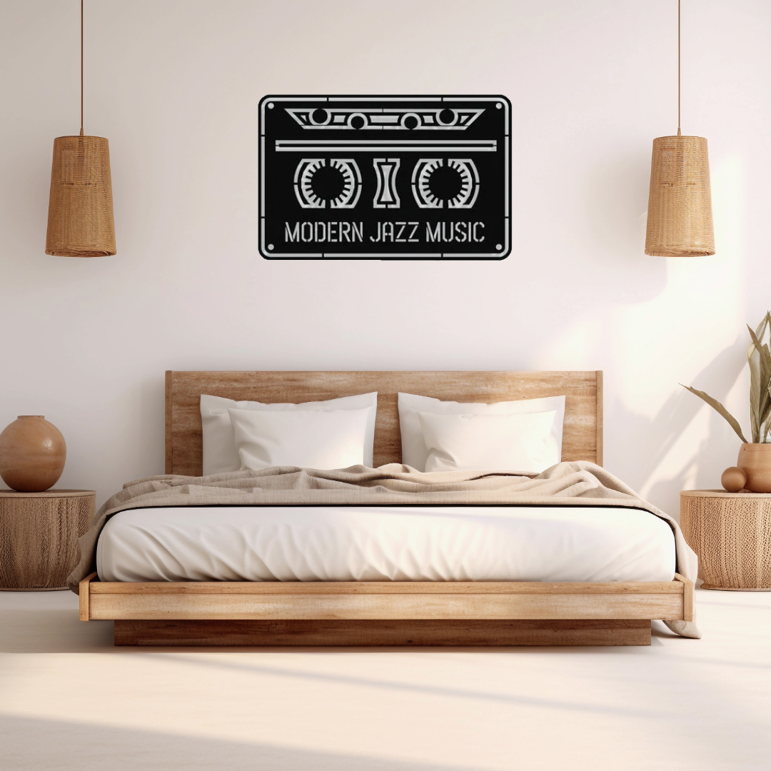 Retro Groove Music Cassette Wood Wall Decor