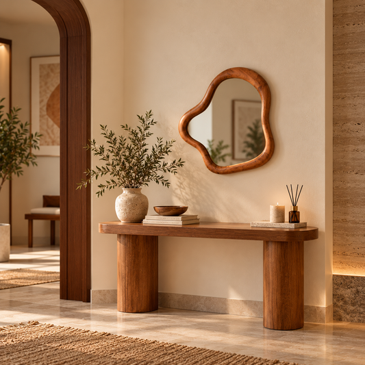 Auvren Sculptural Organic Wall Mirror