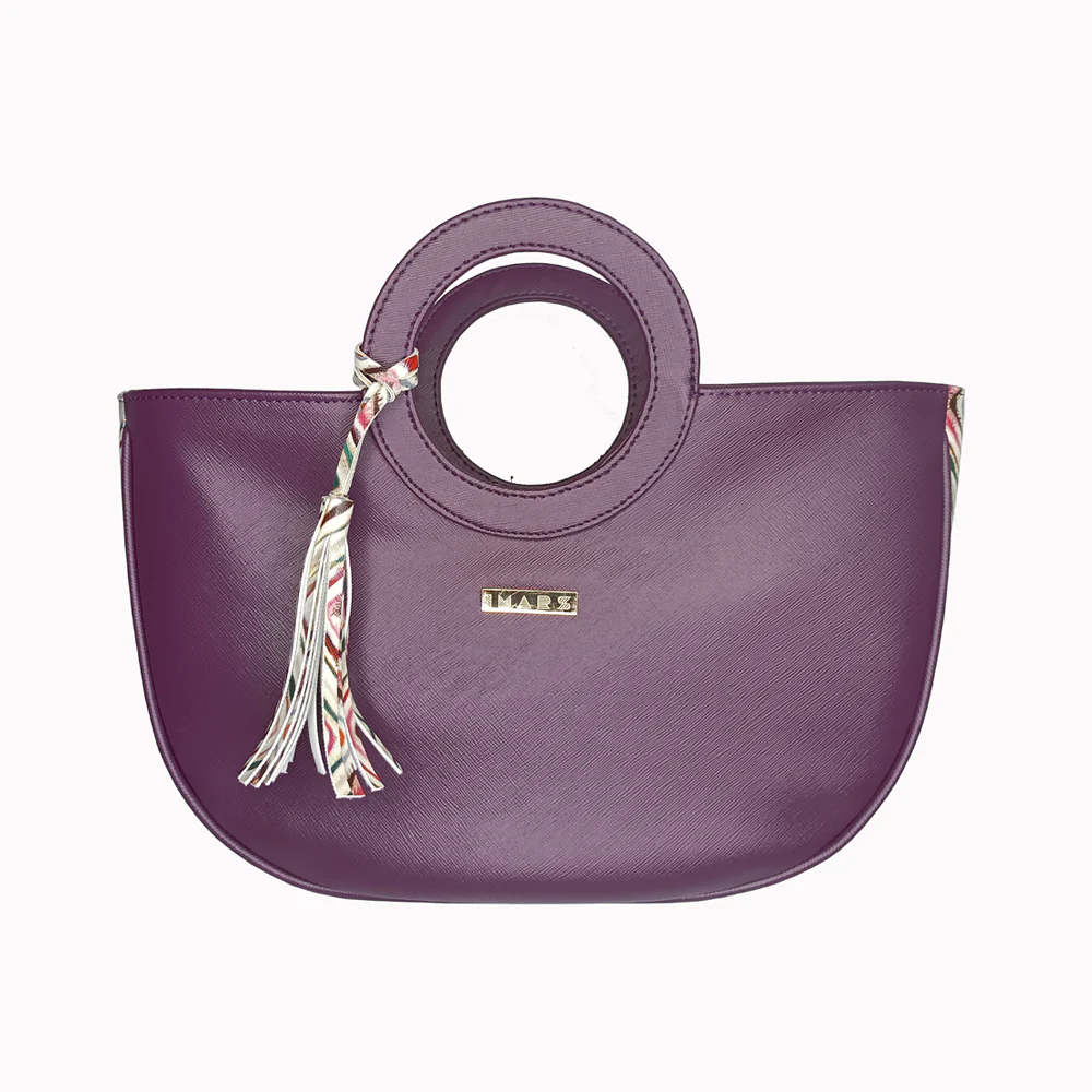 Crescent Basket Bag - Violet