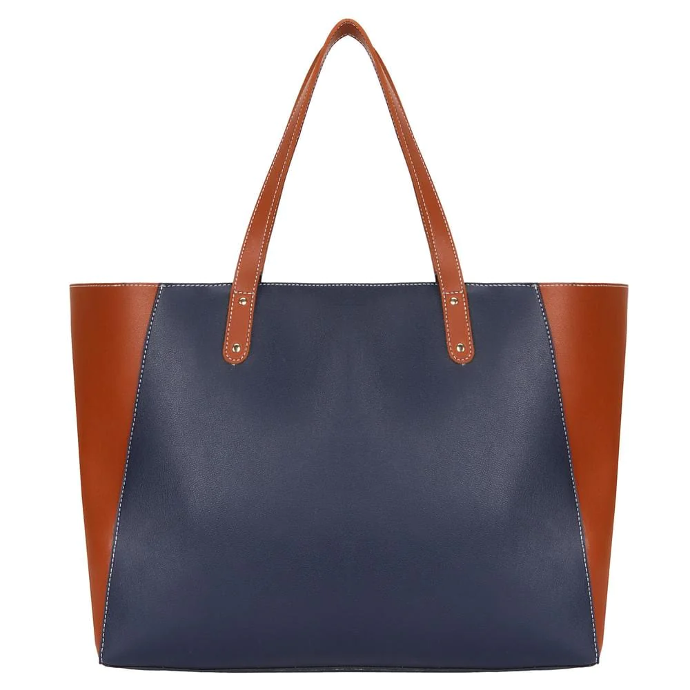 Tote - Blue Tan Bag