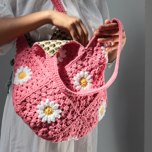 Floral Blush Hobo Bag