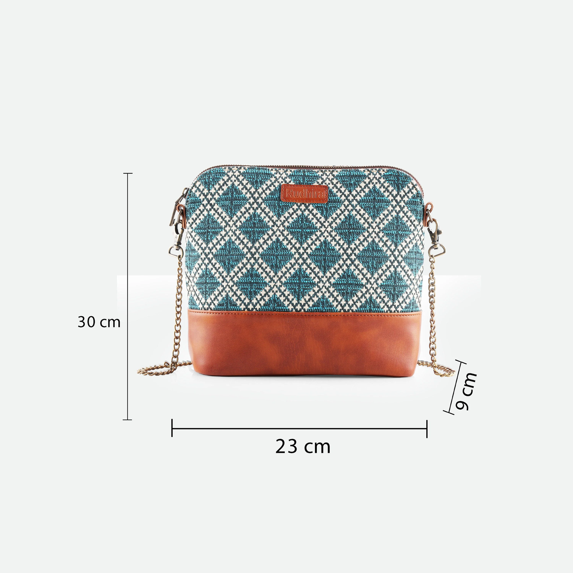 Lattice Print Cross Body/Sling Bag