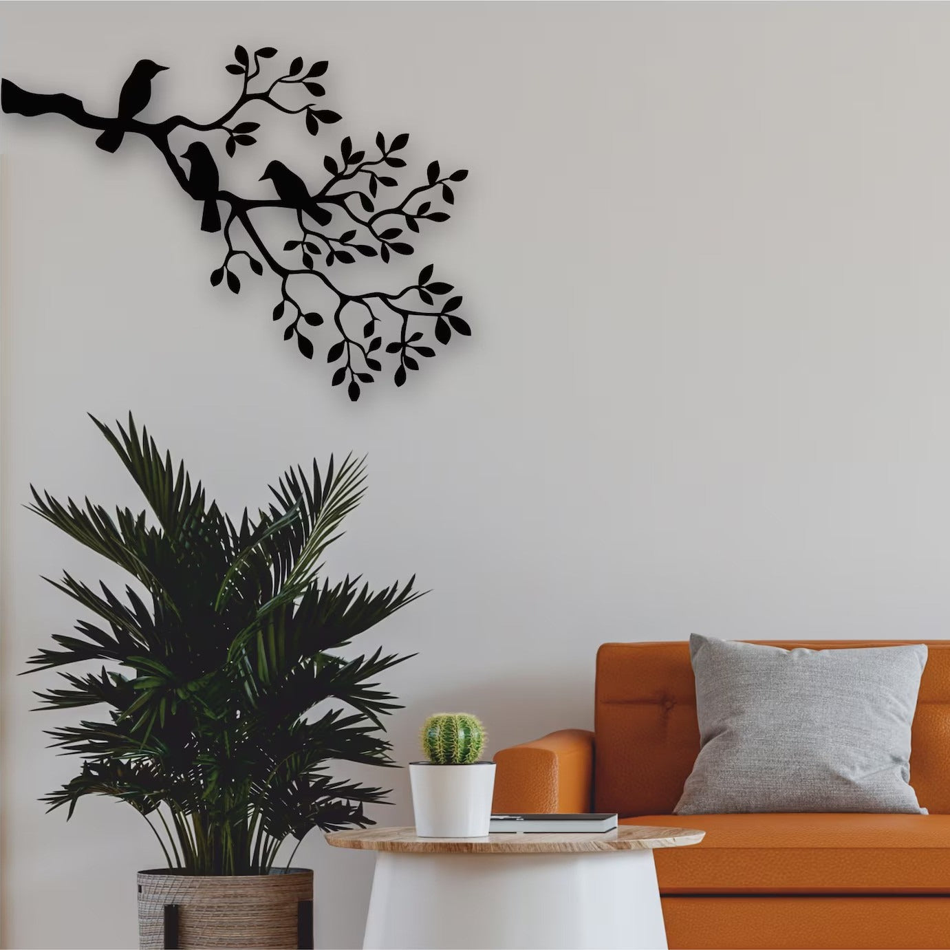 Whimsical Perch Bird On The Branch Wood Wall Decor