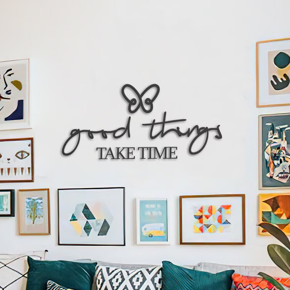 Timeless Wisdom Good Things Take Time Sign Wood Wall Decor