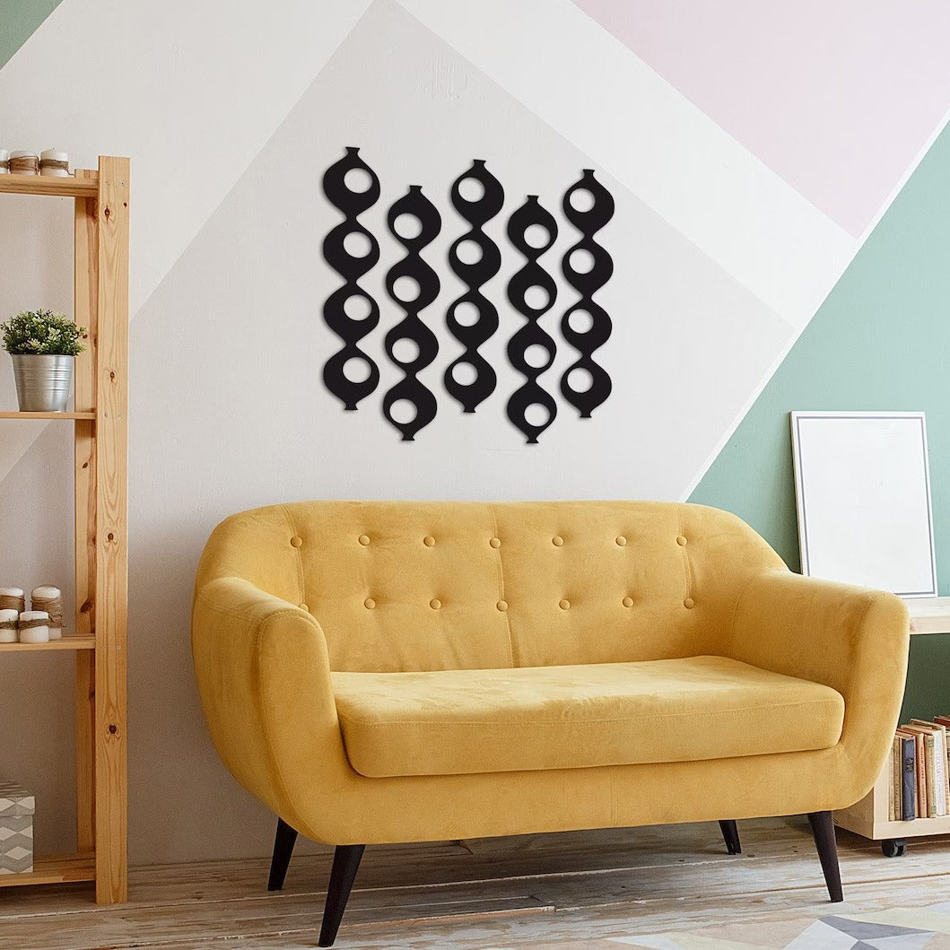 Harmony In Angles Neutral Abstract Geometric Wood Wall Decor