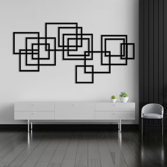 Modern Decorating Pattern Wood Wall Decor
