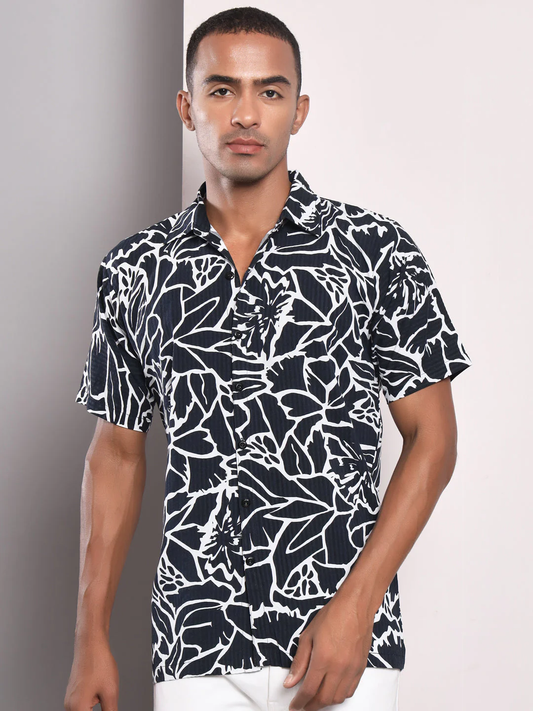 Doodle Abstract Black Shirt