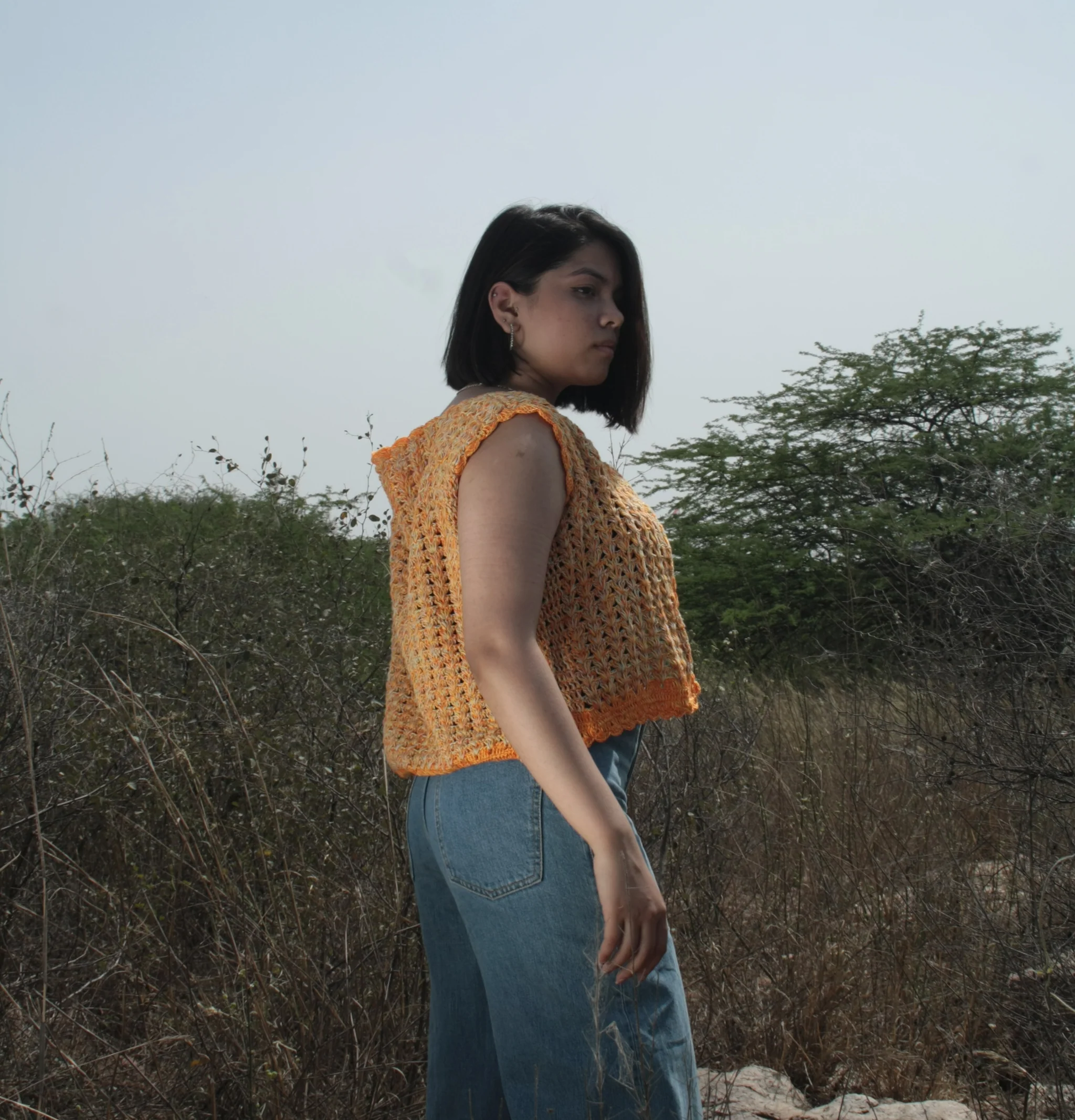 Honey Hand Crochet Shrug