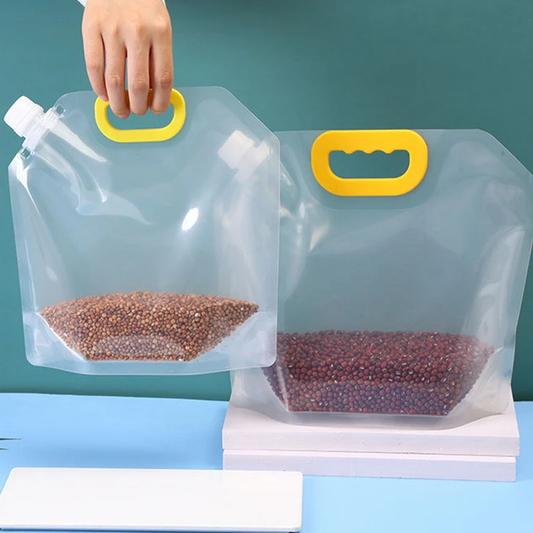 Transparent Grain Moisture Proof Sealed Bag 5Pcs