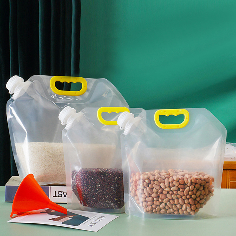 Transparent Grain Moisture Proof Sealed Bag 5Pcs