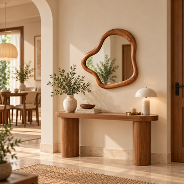 Auvren Sculptural Organic Wall Mirror