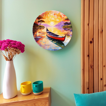 Evening River Glow Wall Plate