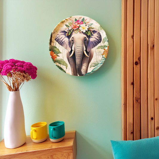 Blossom Elephant Wall Plate