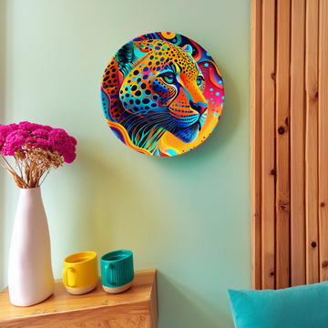 Color Burst Cheetah Plaque Wall Plate