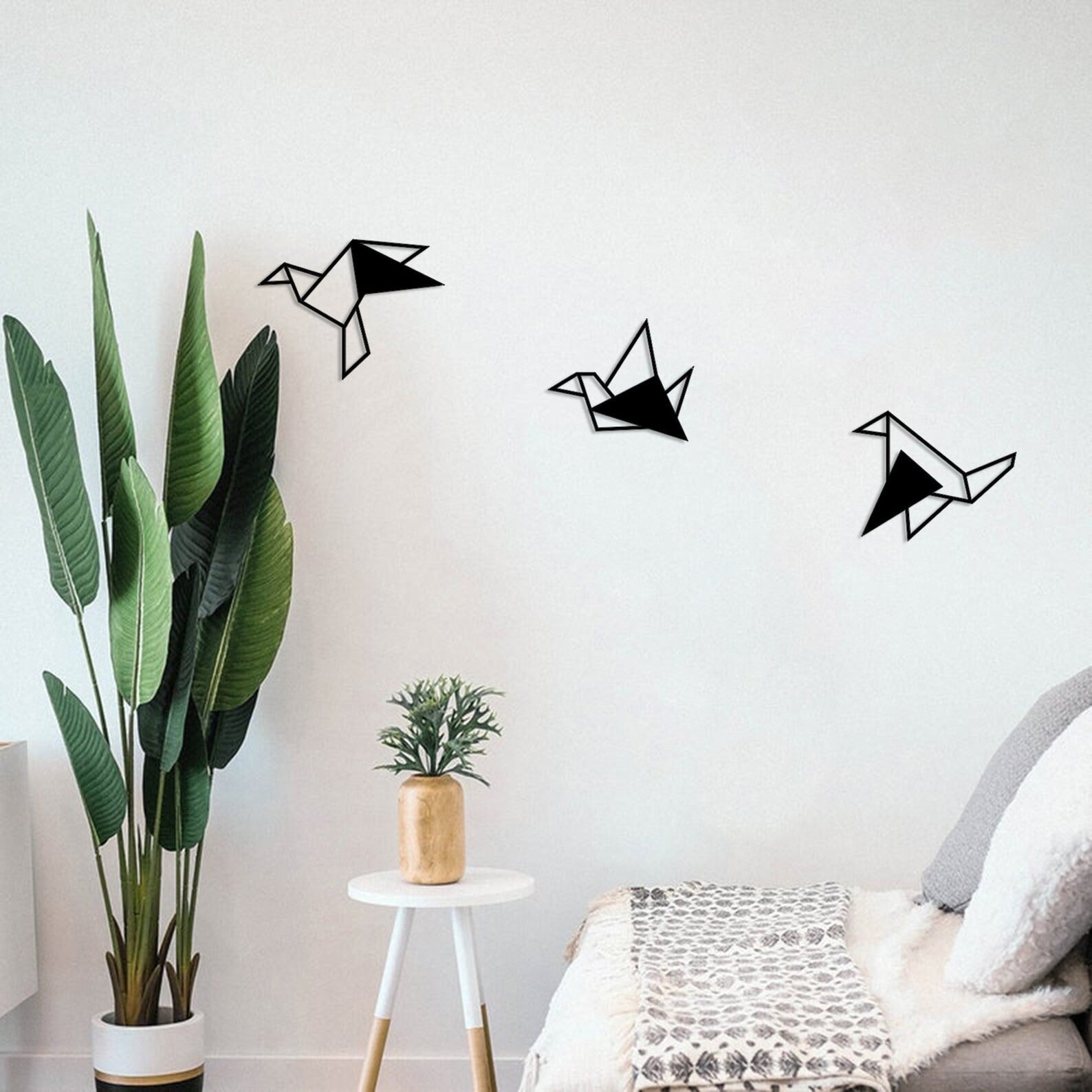 Origami Flight Ensemble Birds Wood Wall Decor
