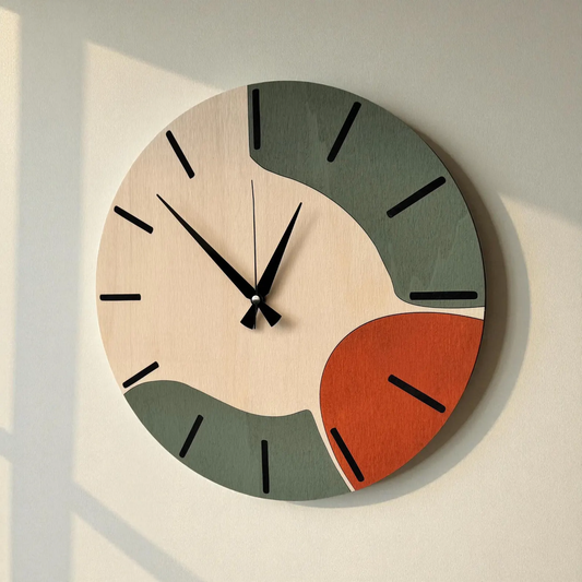 RustiTick Wood Clock