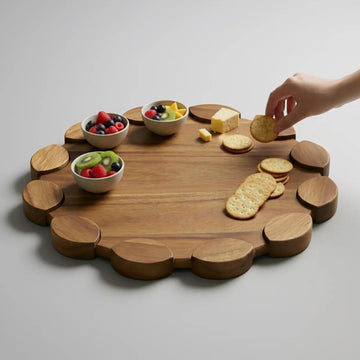 Scalloped Edge Serving Tray